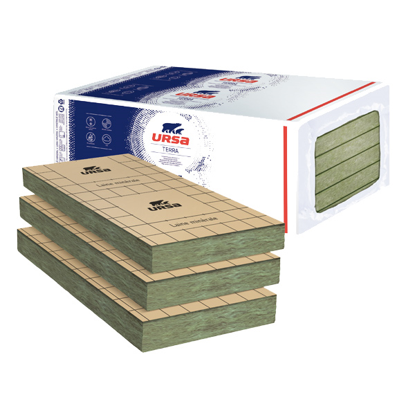 Laine de verre pour murs maçonnés PRK 32 revêtu kraft - 120 MM