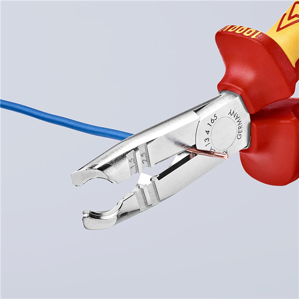Pince à Dénuder Knipex 165mm - Isolée VDE - Coupe-câble Multifonction - Professionnelle