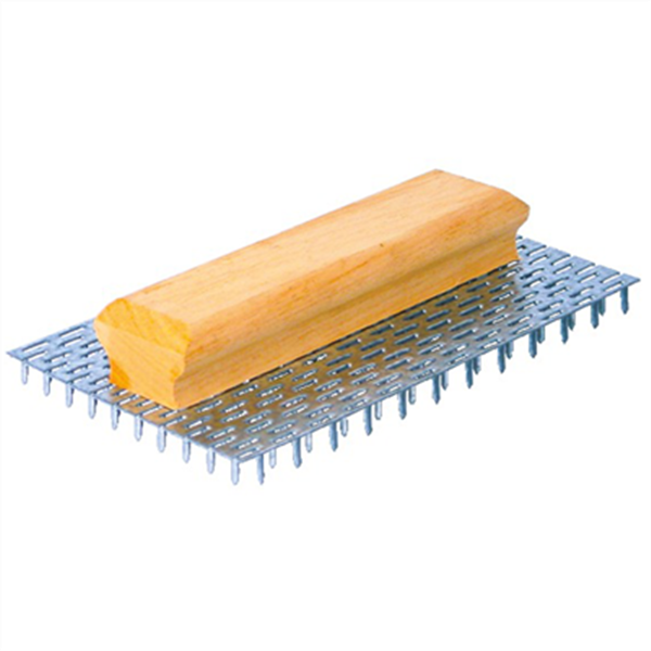 Taloche gratton 480 petites dents 8 mm poignée bois Taliaplast 301314