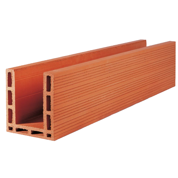 Maxi linteau Terreal ML108 en brique monolithe - 200 MM x 200 MM x 80 CM