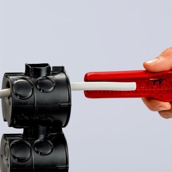 Outil à Dégainer Knipex 135 Mm - Pour Câbles Ronds PVC, Caoutchouc, Silicone