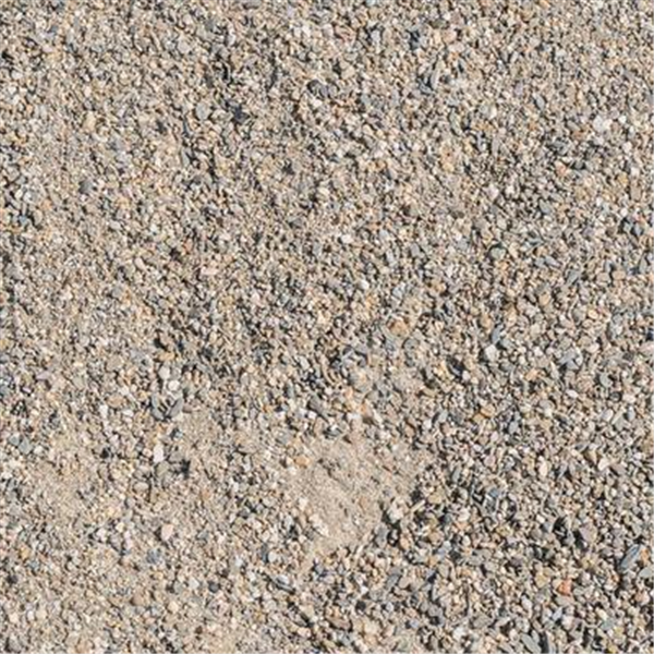 Sable alluvionnaire roulé lavé - granulométrie 0/4 mm - godet de 0,25 m³