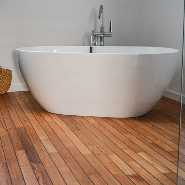 Sol En Teck Pour Salle De Bain