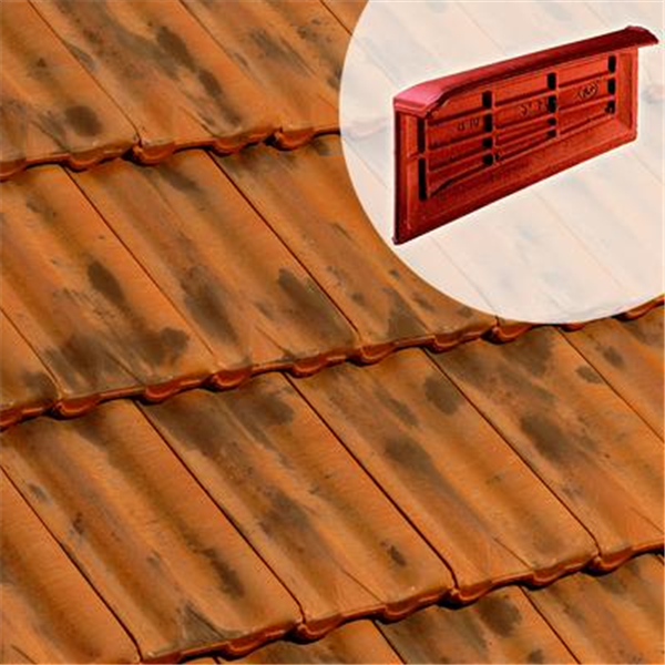 Tuile de rive gauche en terre cuite - Delta 10 Ste Foy - Vieilli nuancé ...