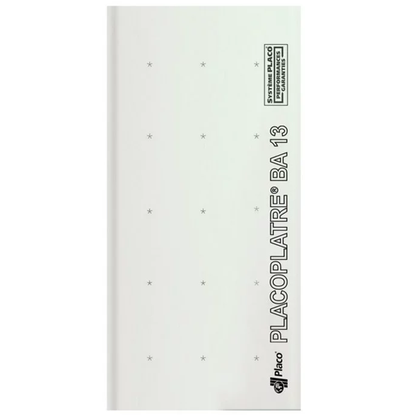 Plaque de Plâtre Placoplatre BA13 standard - Chausson