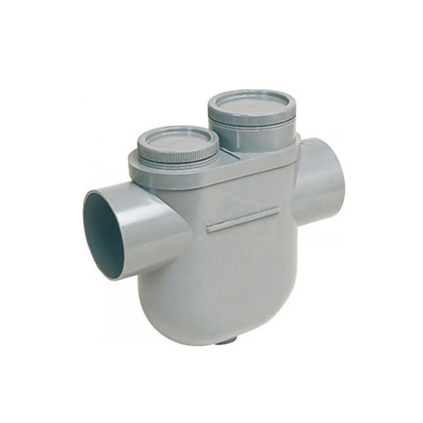 Siphon disconnecteur monobloc double femelle avec bouchon