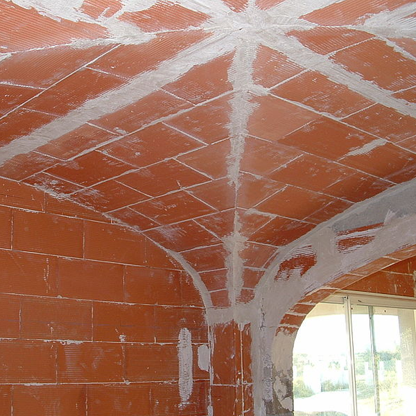 Brique de plafond en terre cuite Terreal PLF01 400 MM x 200 MM x 25 MM