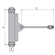 Ferme-porte mecanique a tringle Groom Ti rex en acier verni argent - tige de 240