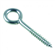 Piton vis à bois acier zingué blanc NFE 25609 diamètre M6 longueur 50 mm - boîte de 100