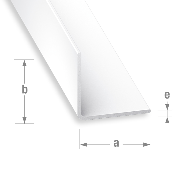 Cornière PVC Blanc 40 X 40 Mm - Longueur 1 M - Protection Et Finition Intérieure Robuste Et Légère