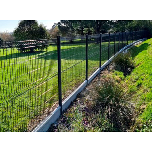 Panneau rigide clôture petits plis en acier galvanisé plastifié Gris ...