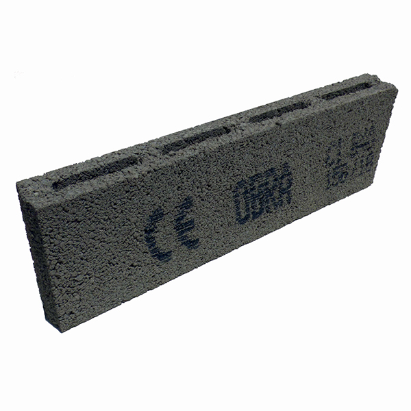 Planelle bloc béton - B40 Obra - 500x50x200 mm - 2 parois 4 trous