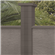 Élément pilier RIGATO en béton décoratif - Gris - 0,40Mx40CMx17CM