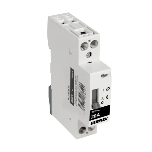 Contacteur jour nuit Intensité 20A Tension 230 V 1 module acier Gris — free download