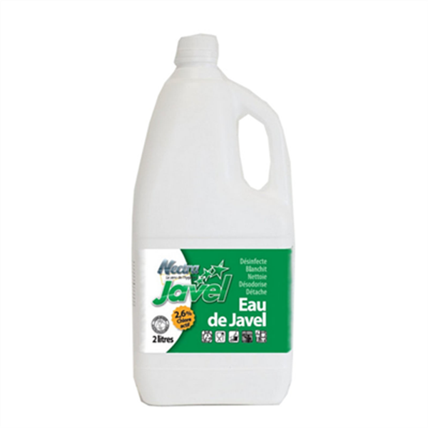 Eau de javel 2,6 chlore actif Nectra Bouteille de 2L