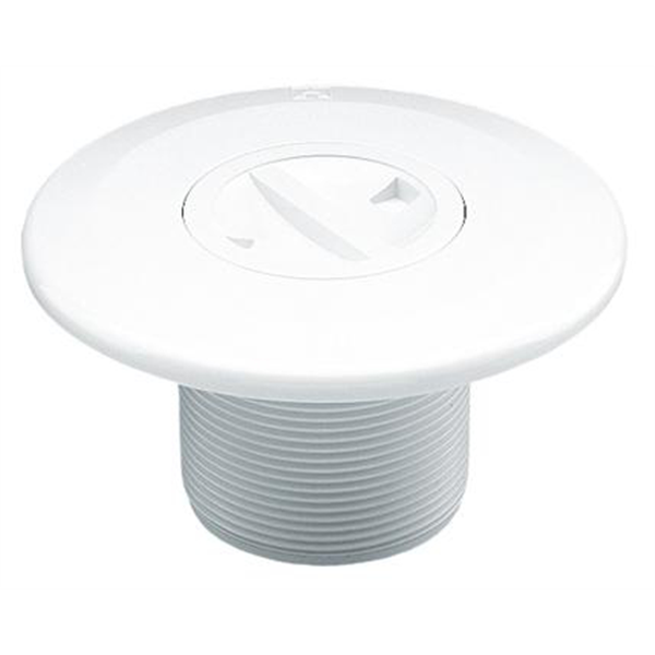 Prise balai pour piscine béton Astralpool - ABS blanc - bouchon de 1 1/2"