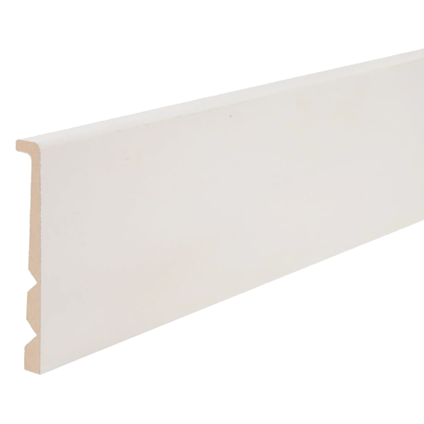 Surplinthe Universelle M.D.F. Prépeint Blanc 22x133mm 2m44 6 longueurs