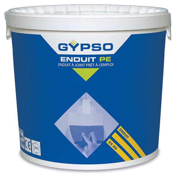 Enduit prêt à l'emploi joints plaques plâtre Gypso 25 KG