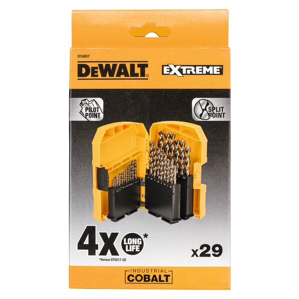 Jeu De 29 Forets Turbo Cobalt M42 Drill Hog - Embouts Pas à Pas - Garantie à Vie