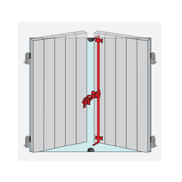 Espagnolette ronde recoupable