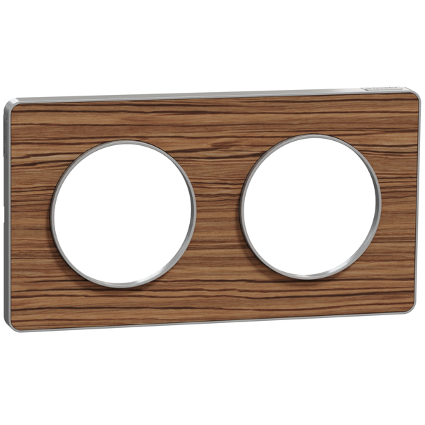Double Plaque Verticale Bticino Axolute - Bois Wenge - Réf. HA4802/2LWE - Pour Installation électrique