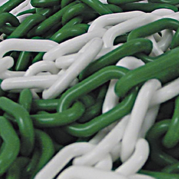 Chaîne Plastique De Sécurité - Longueur 1 à 25 Mètres - Pour Barrière, Chantier, Clôture - Neuf