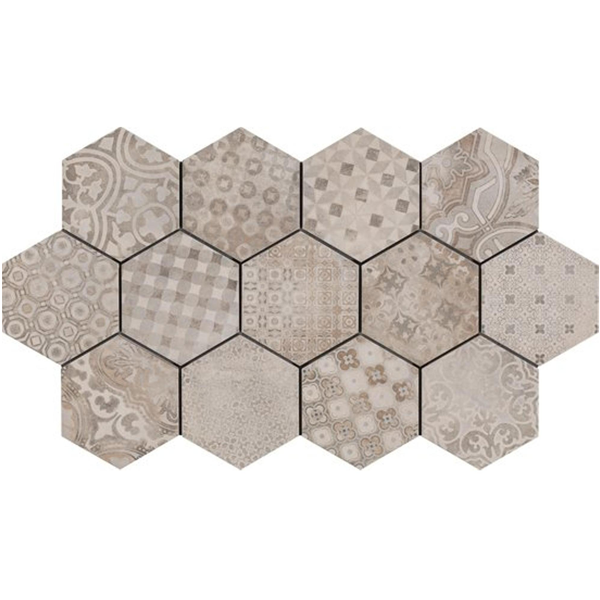Carrelage intérieur grès cérame émaillé Rewind Decoro Cementine - 21,0 ...