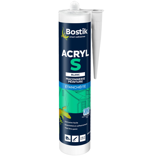 B.ACRYL S blanc Cartouche 310ML