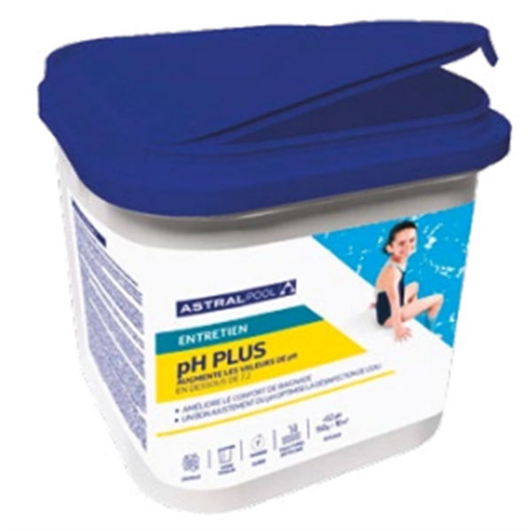 pH Plus en poudre Astralpool pour piscine - seau de 5 kg