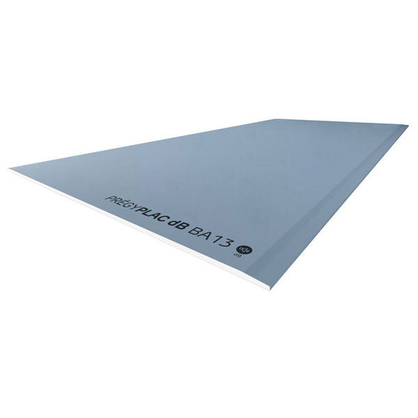 Plaque de plâtre acoustique - Prégyplac dB BA13 - 2,60 M x 1,20 M - ép. 13,0 MM