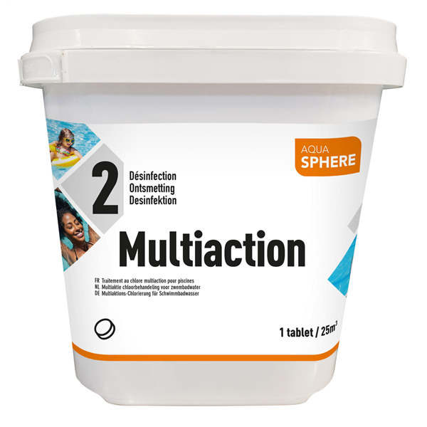 Chlore Multi-Fonctions Galet 250 g. AQUASPHERE 5kg