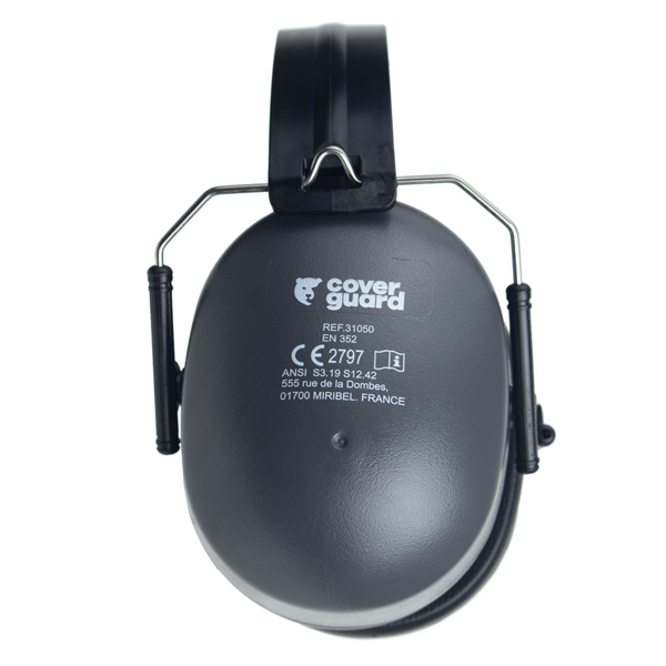 Casque antibruit pliable Max 500 Coverguard avec arceau réglable et PVC SNR 30 dB