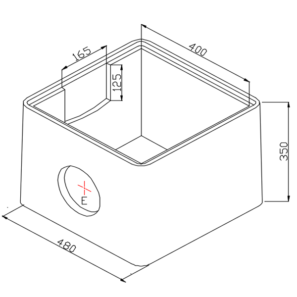 Brasero De Camping Portable 40x40x20 Cm - En Tôle D'acier 4mm - Système D'emboîtement Facile - Avec Poignées Pour Transport - 2