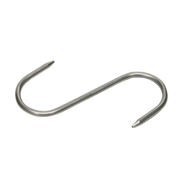 Crochet Inox 430 Esse De Boucher 16cm - Lot De 5 - Diamètre 6mm - Charge Max 70kg Par Crochet