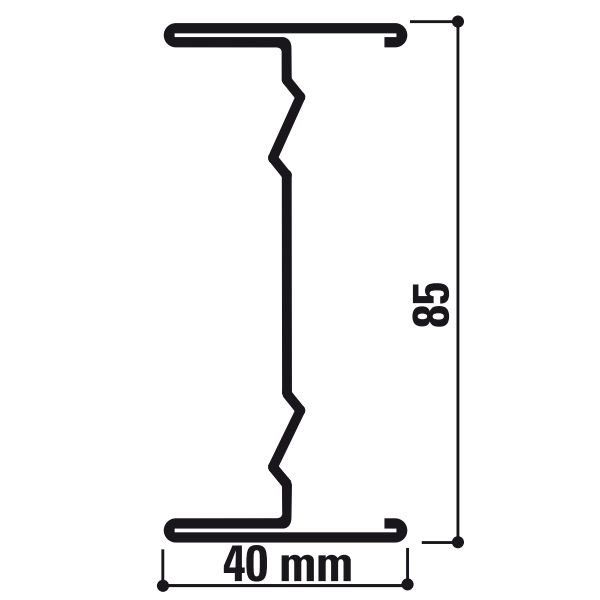 Corniche Mstyle 8m - Profilé Plafond Décoratif 190x85mm - Blanc - 2m/longueur